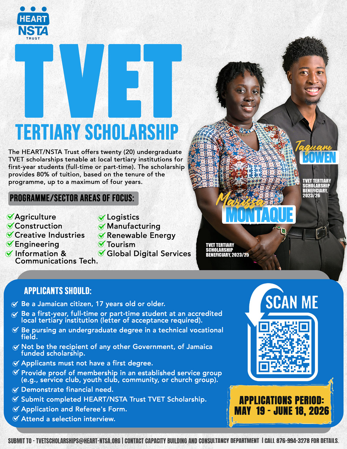 Applications Now Open: TVET Tertiary Scholarship 2026
