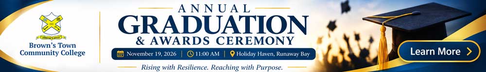BTCC Annual Graduation & Awards Ceremony — November 19, 2026, 11:00 a.m., Holiday Haven, Runaway Bay. Learn more.